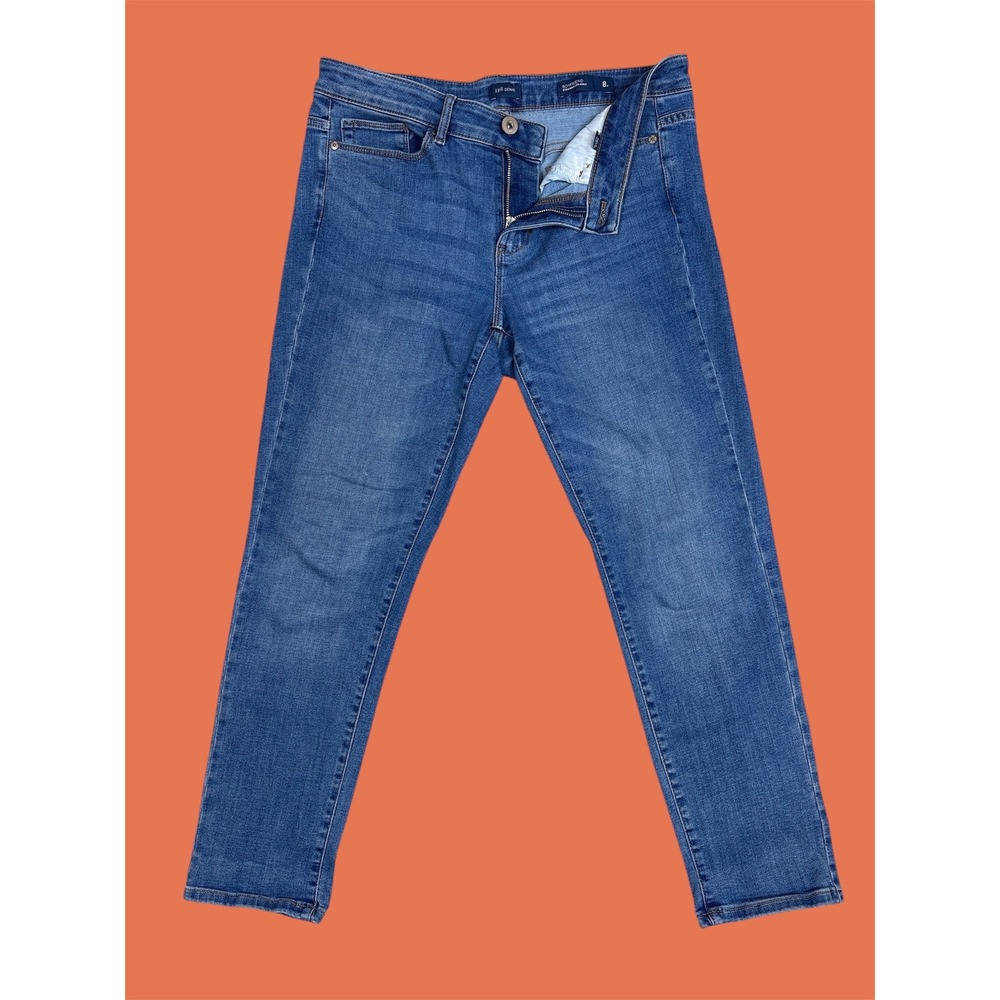 J.Jill Denim Boyfriend Straight Leg Ankle Jeans Blue Size 8 Petite